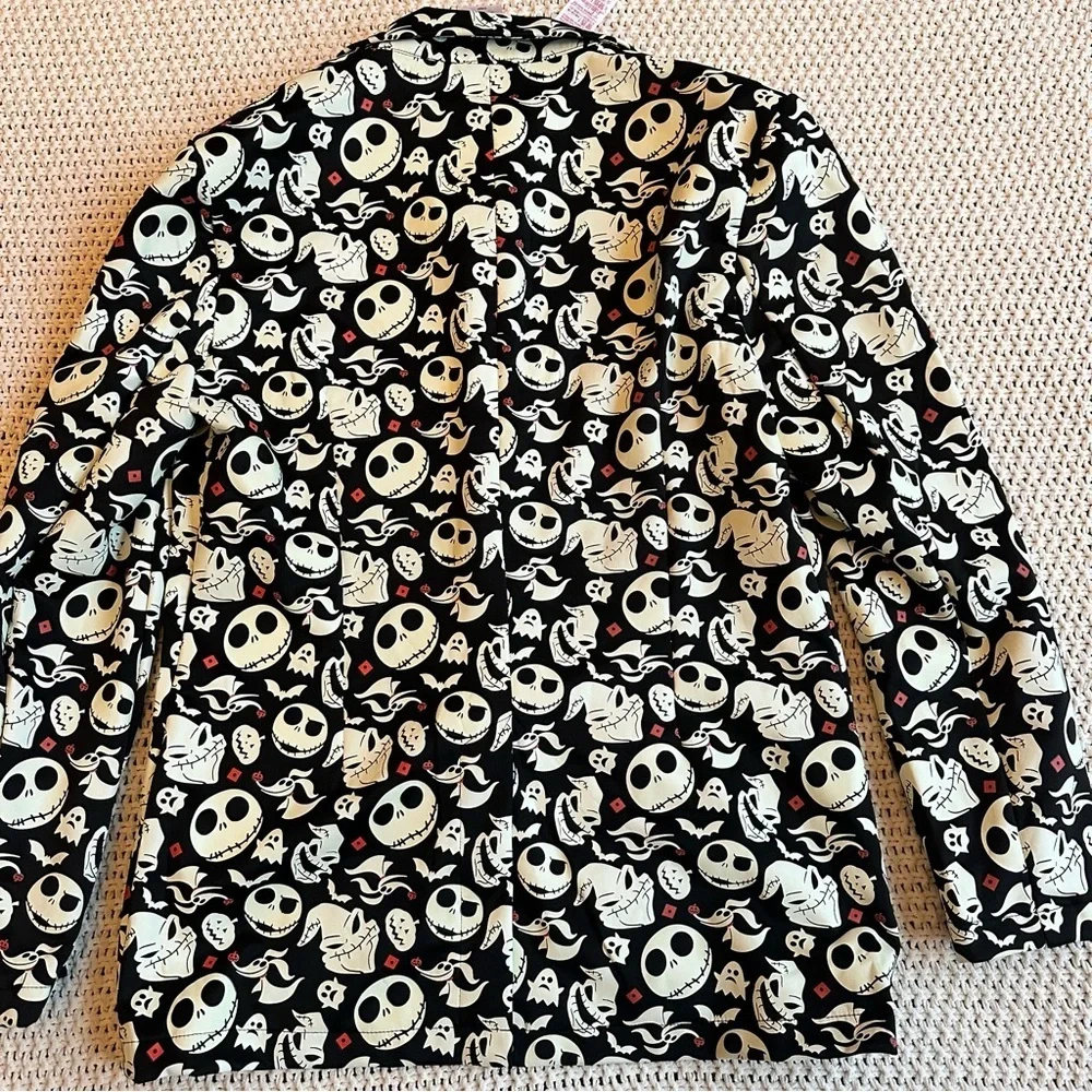 Disney Nightmare Before Christmas Glow in the Dark Blazer Light Up Bow Tie S/M